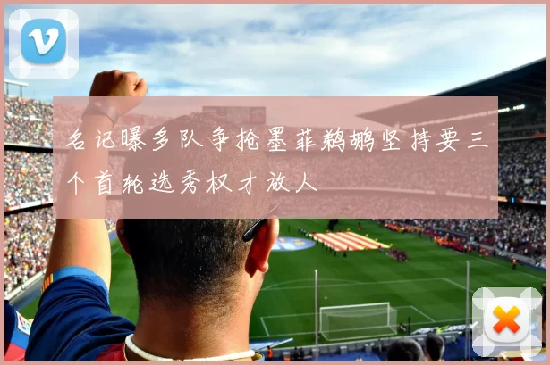 名记曝多队争抢墨菲鹈鹕坚持要三个首轮选秀权才放人